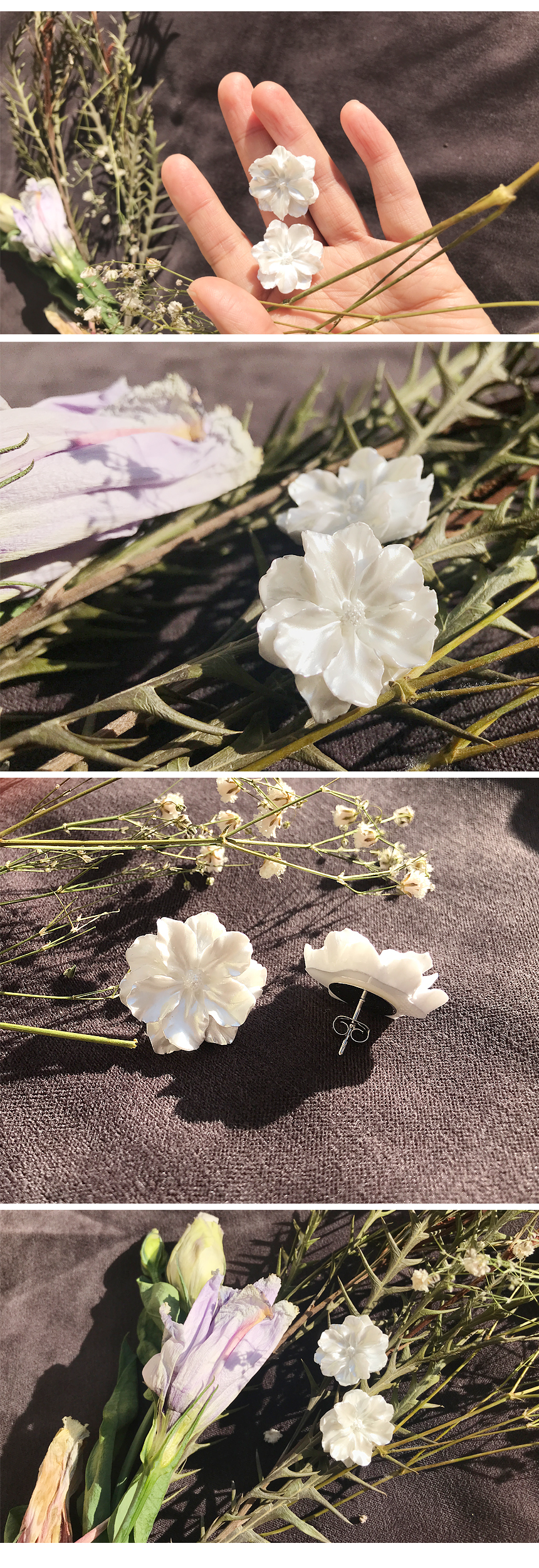 Feminine Flower Earrings Flower Shape Flower Earri