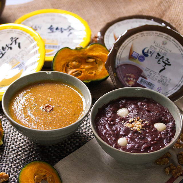 건강하게 만든 부드럽고 담백한 호박죽