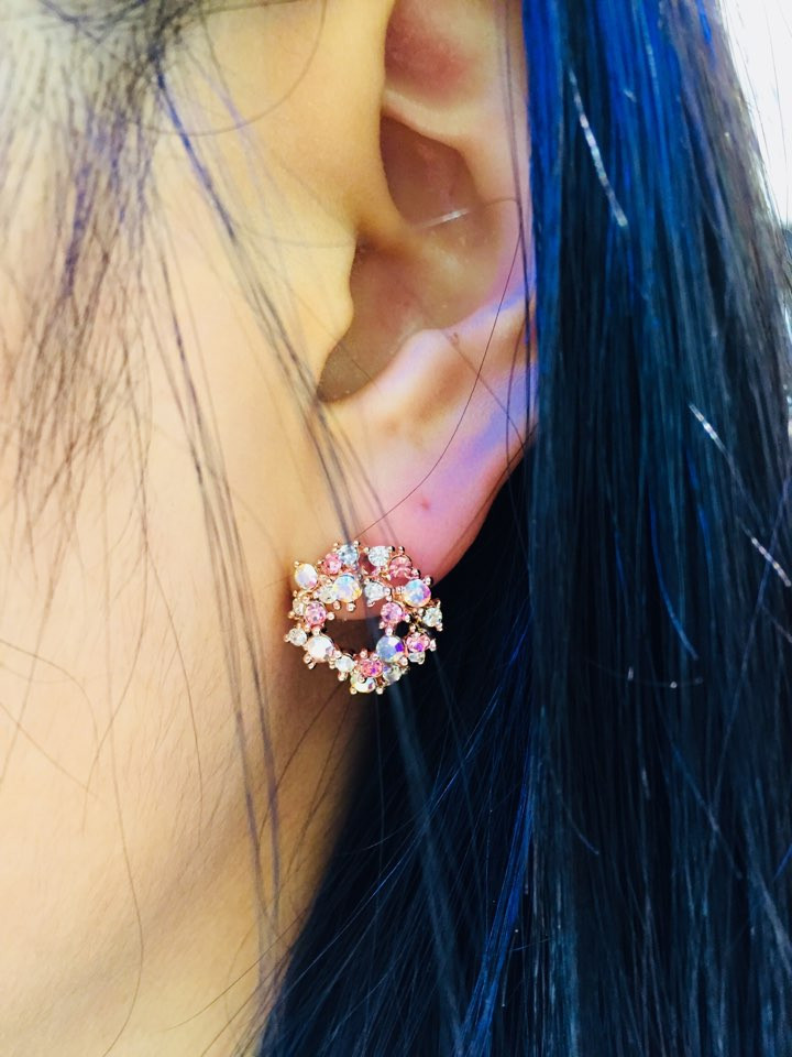 Eyeliner Angel Flower Earrings AJBE2369