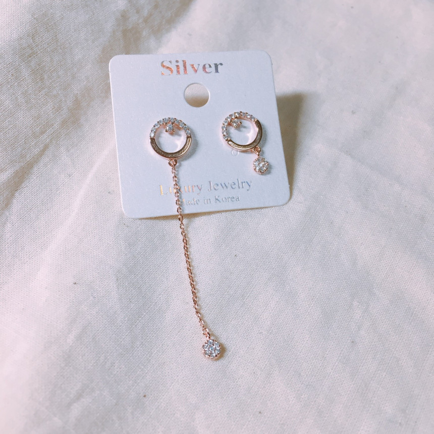 Lukje Circle Earrings Earrings LKJ0981 Women's 