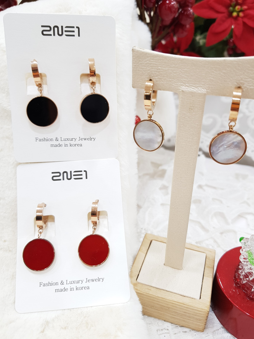 Titanium one-touch daily earrings