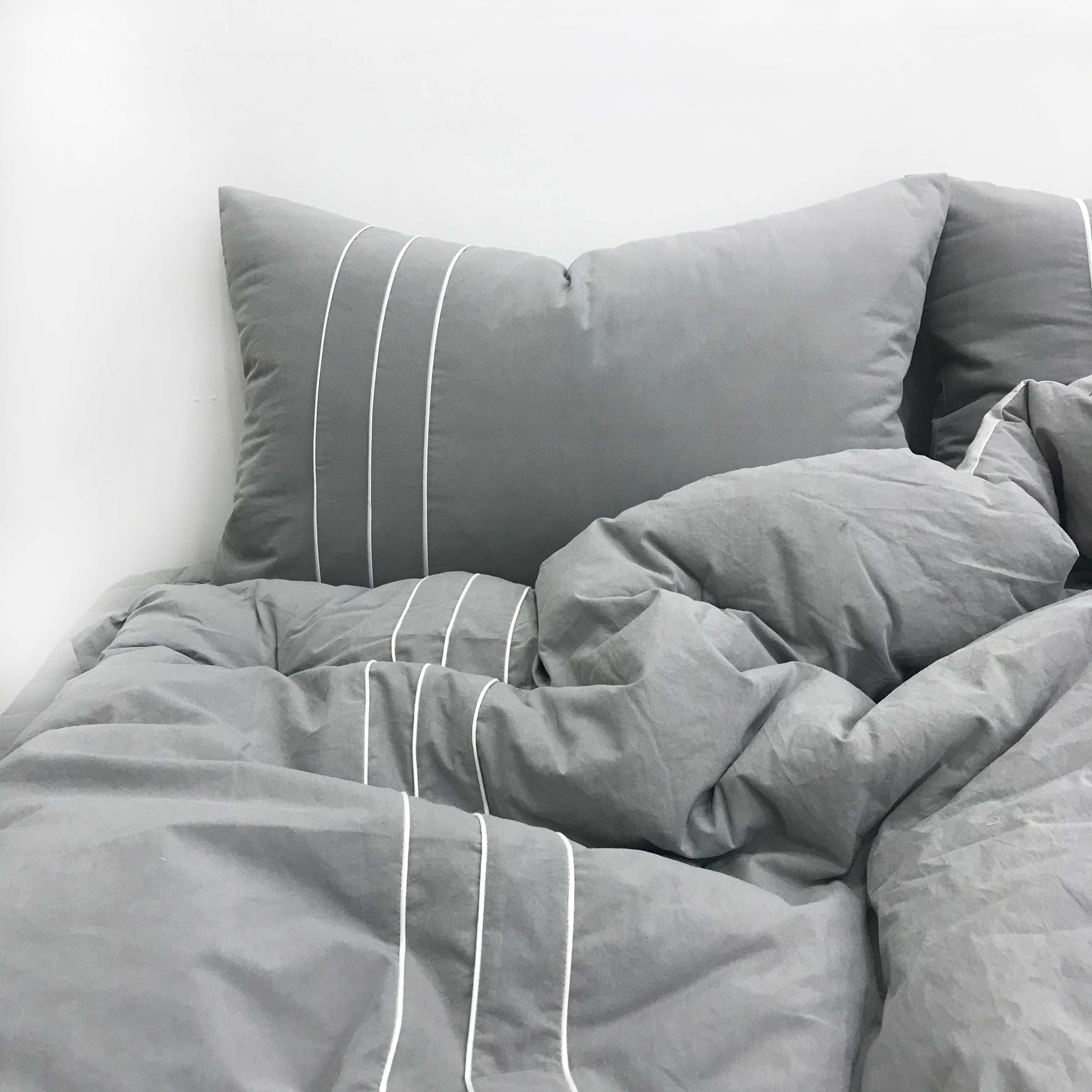 사각사각 라인 고밀도 먼지 없는 바이오워싱 호텔 침구 신혼 사계절 차렵 이불 S/SS