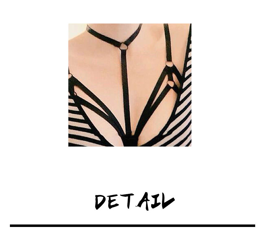 Strap Bra straps pearl choker resin Cubic Heart IU