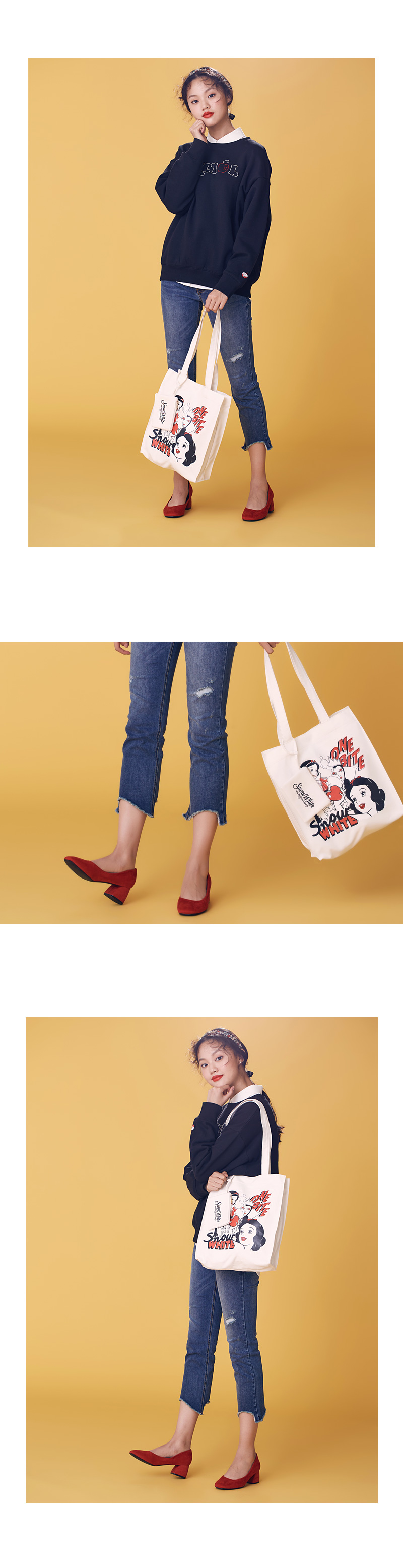 TOTE ECO SHOPPING TRAVEL Romance Disney Snow White