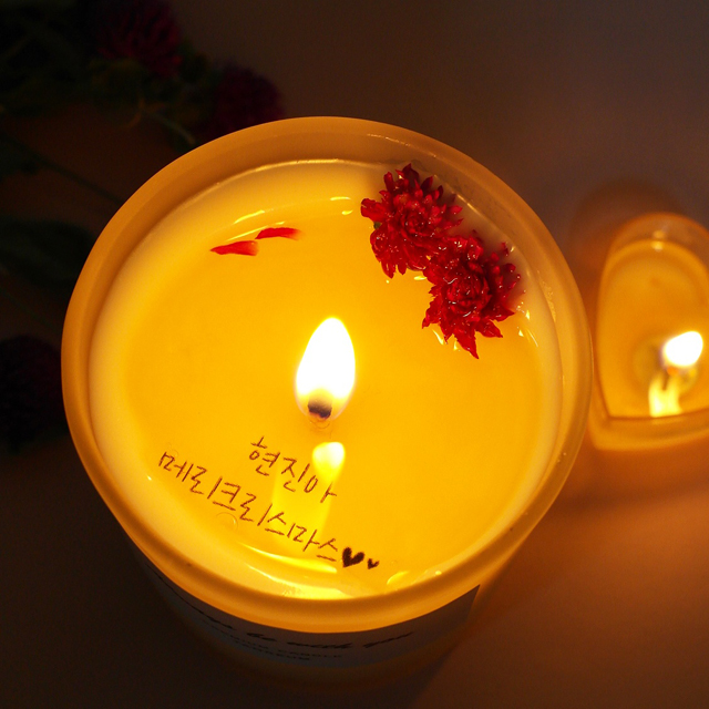Message Soji Candle Fly Day Day Gift Dry Flower Pr