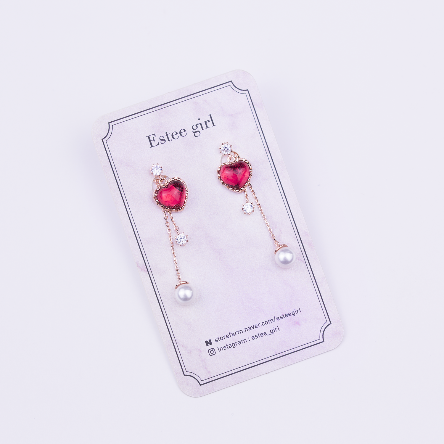 Heart Moonstone Drop Earring Cubic Sailor Door 20 
