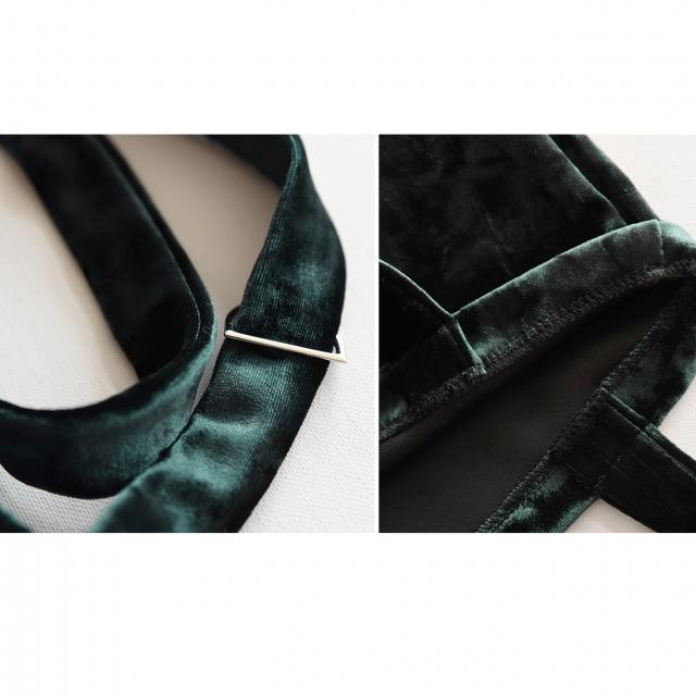TOTE ECO SHOPPING TRAVEL Green Velor Eco Bag Black