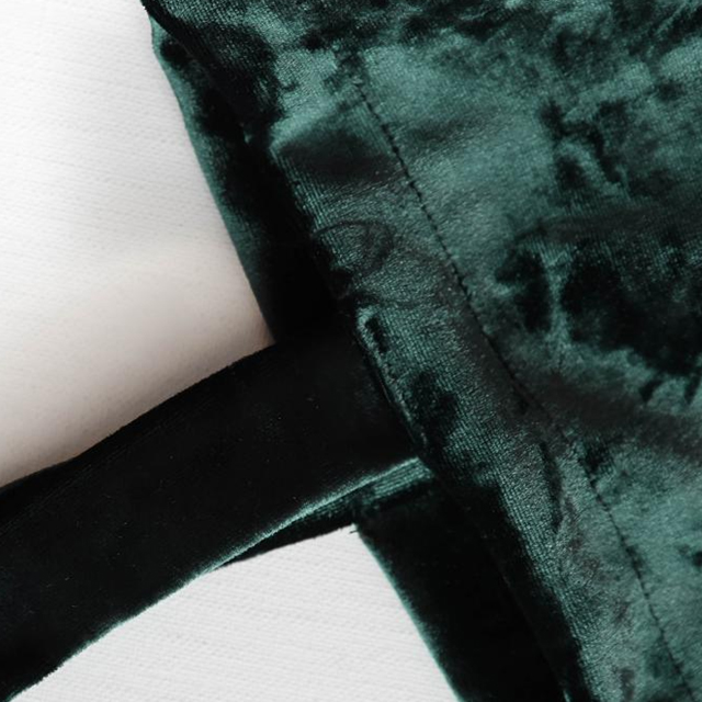 TOTE ECO SHOPPING TRAVEL Green Velor Eco Bag Black