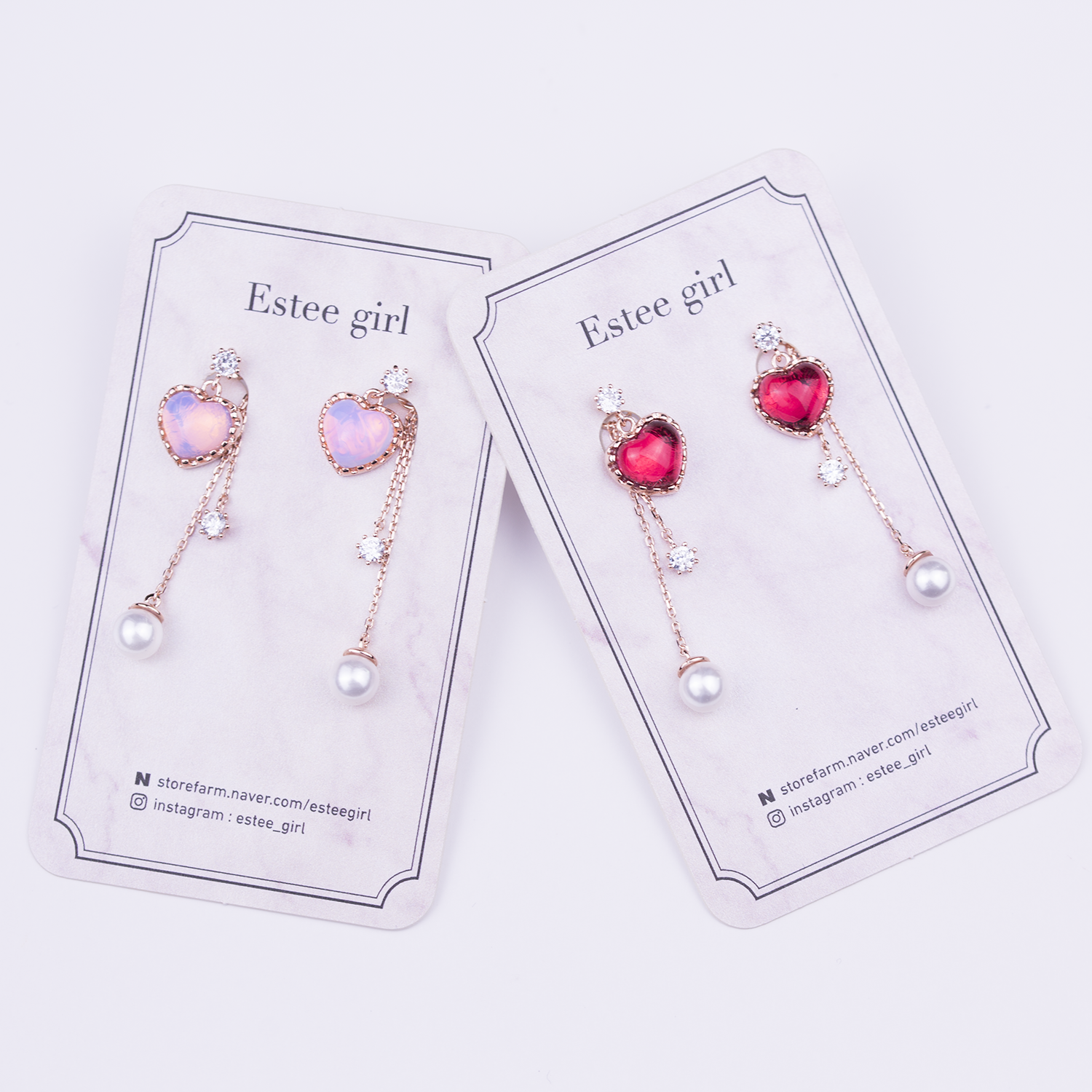 Heart Moonstone Drop Earring Cubic Sailor Door 20 
