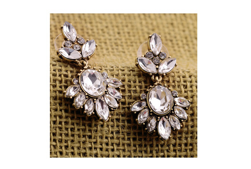 Drop Earrings Women 20s Crystal Accessory Store Je