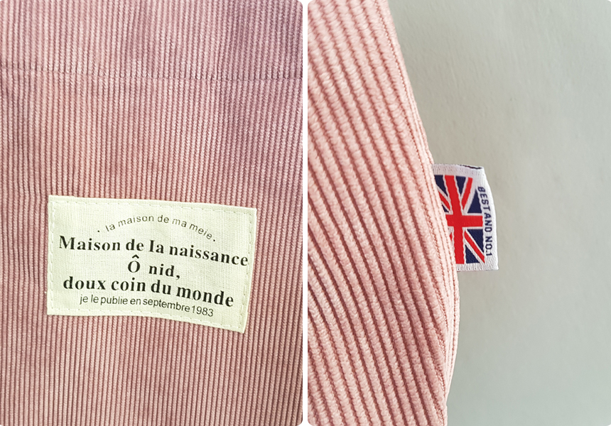 TOTE ECO SHOPPING TRAVEL corduroy corduroy eco bag