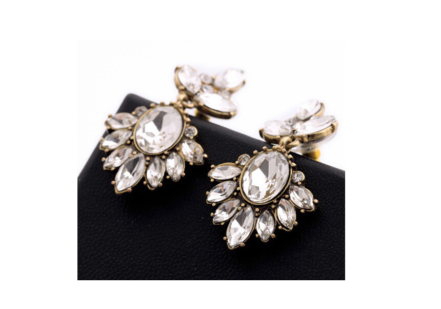 Drop Earrings Women 20s Crystal Accessory Store Je