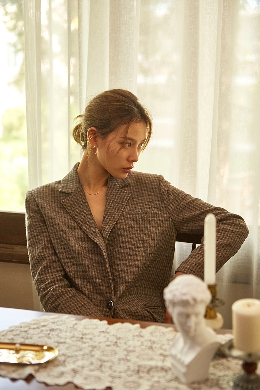 Rune simple necklace 14k bar 14k tube 14k gold 14K