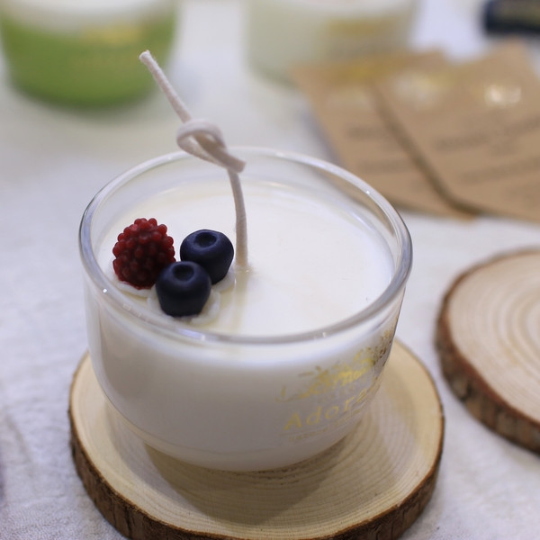 Blueberry Candle Dessert Black Cherry Incense Roma