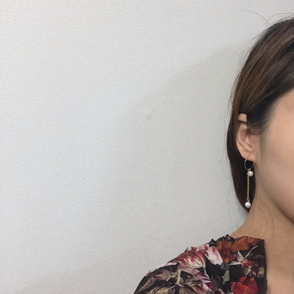 Unfilled Pearl Drop Earrings Date Look Wedding Cod