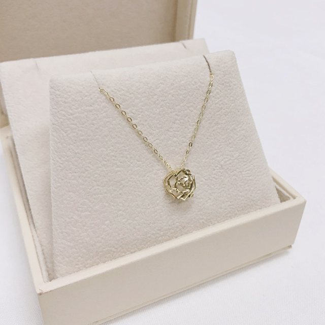 Rose necklace simple 14K daily Christmas gift 20 M