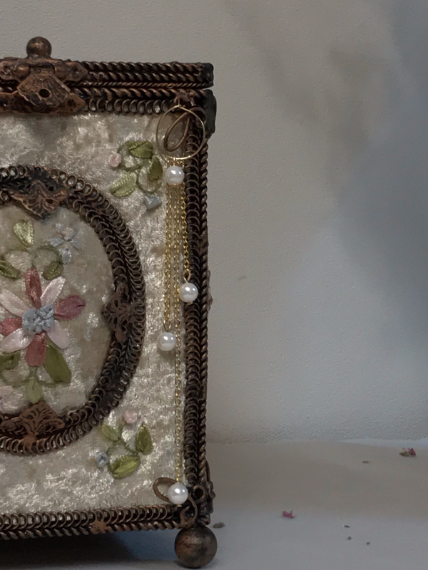 Unfilled Pearl Drop Earrings Date Look Wedding Cod