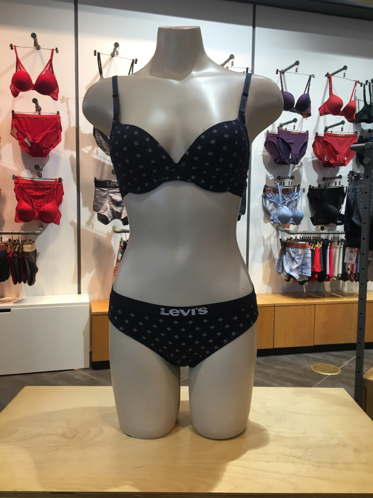 Levi's Bodyware Graphic Pattern Bra panties set