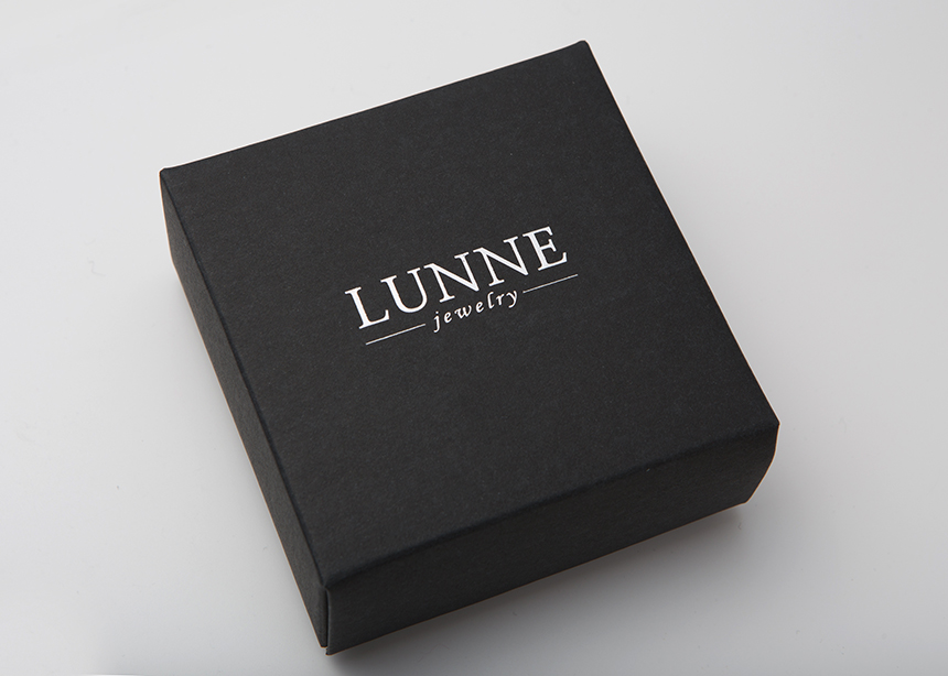 Rune simple necklace 14k bar 14k tube 14k gold 14K