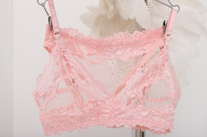 Single-ply Brainowire Lace Underwear Set Wave Ladi