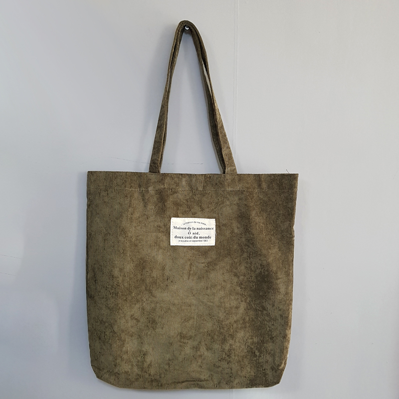 TOTE ECO SHOPPING TRAVEL corduroy corduroy eco bag