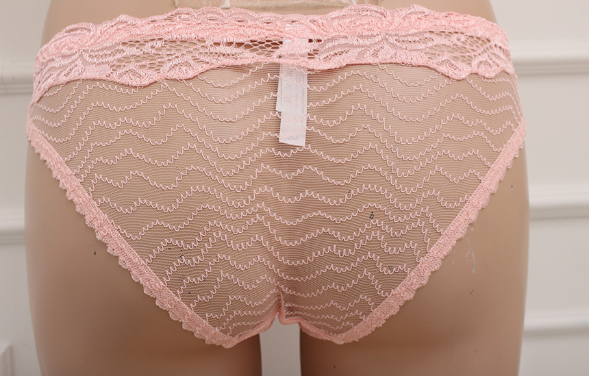 Single-ply Brainowire Lace Underwear Set Wave Ladi