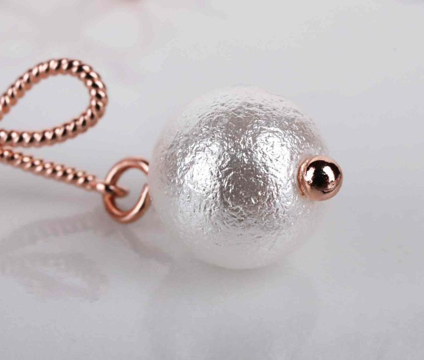 Volare Ribbon Pearl Foam Earring SPE306 Tasteful, 