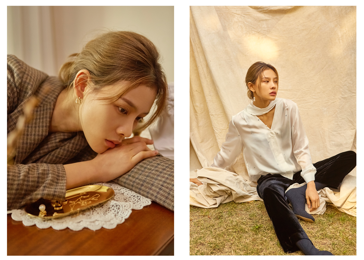 Rune simple necklace 14k bar 14k tube 14k gold 14K