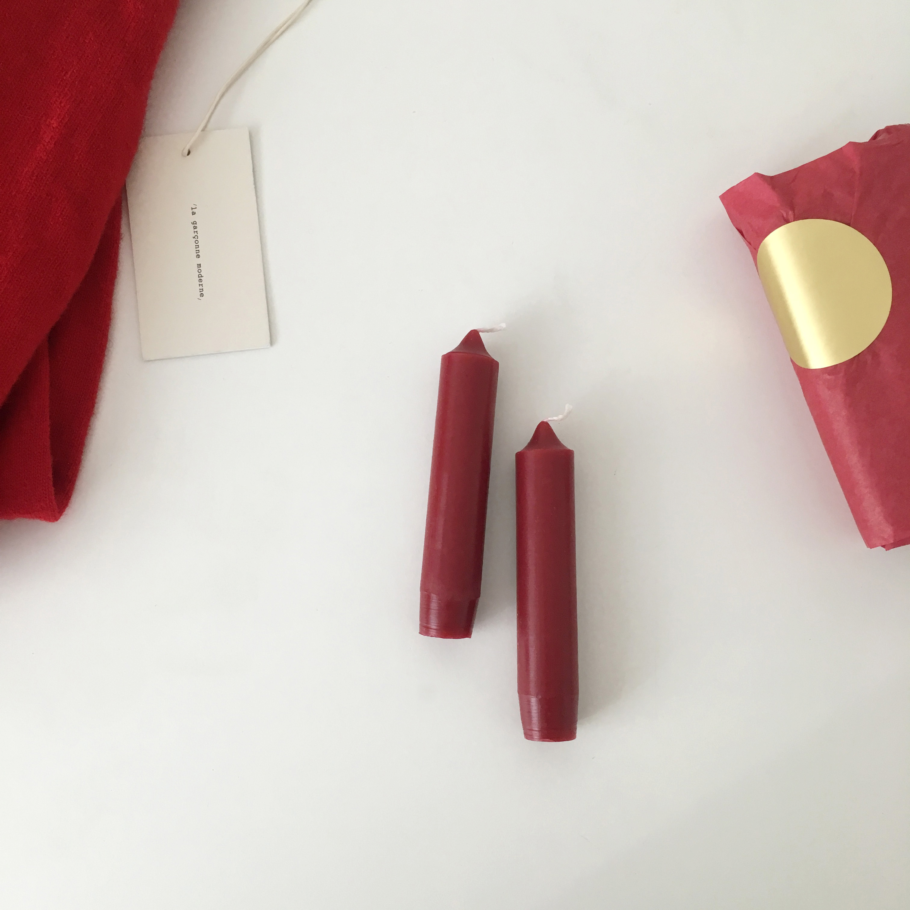 Berry Merry Candle Set Christmas Scissor Decoratio