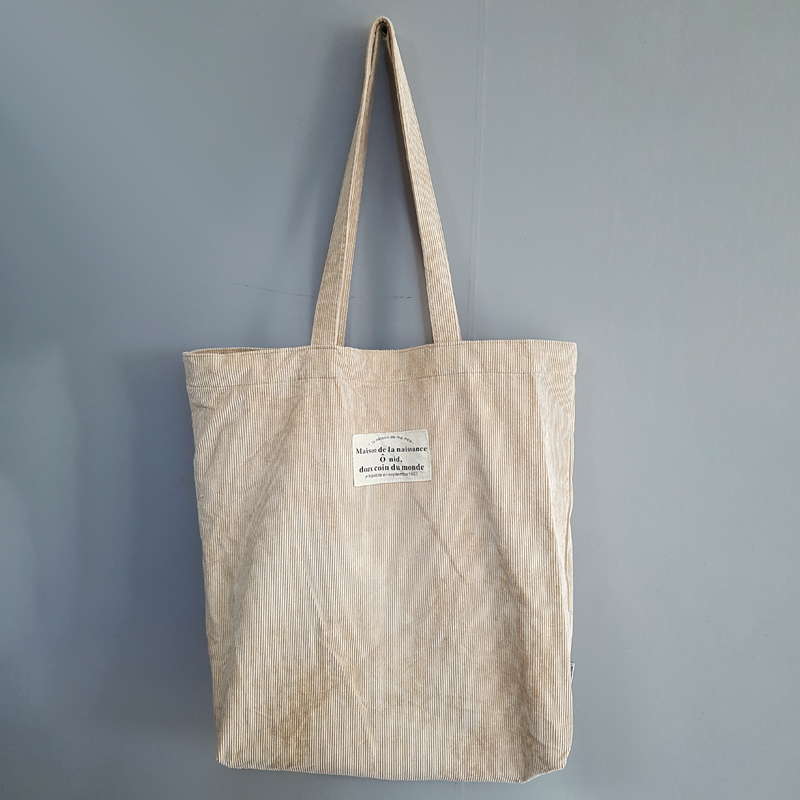 TOTE ECO SHOPPING TRAVEL corduroy corduroy eco bag