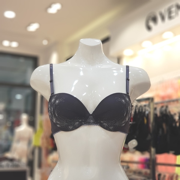 Venus gentle floral gray bra VBRZ004 NB race Four 
