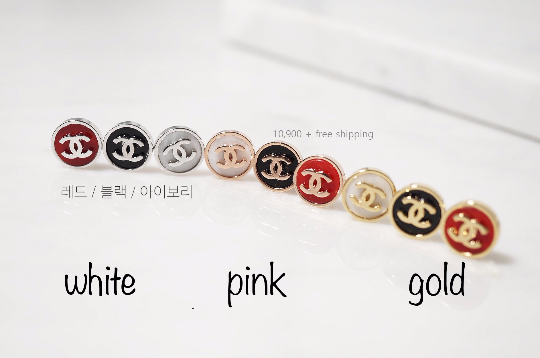 Round Base Logo CC Coco Earring feline Artificial 
