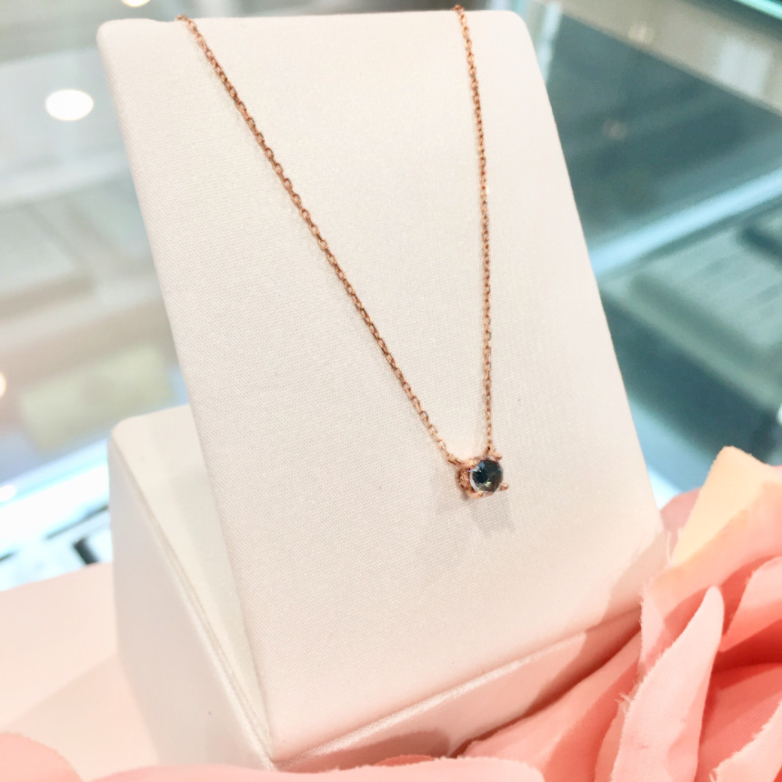 Rose Mont 14K Blue Sapphire Necklace RS0218