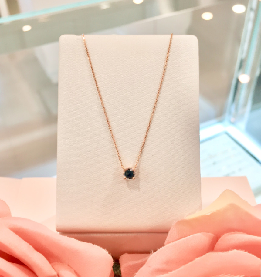 Rose Mont 14K Blue Sapphire Necklace RS0218