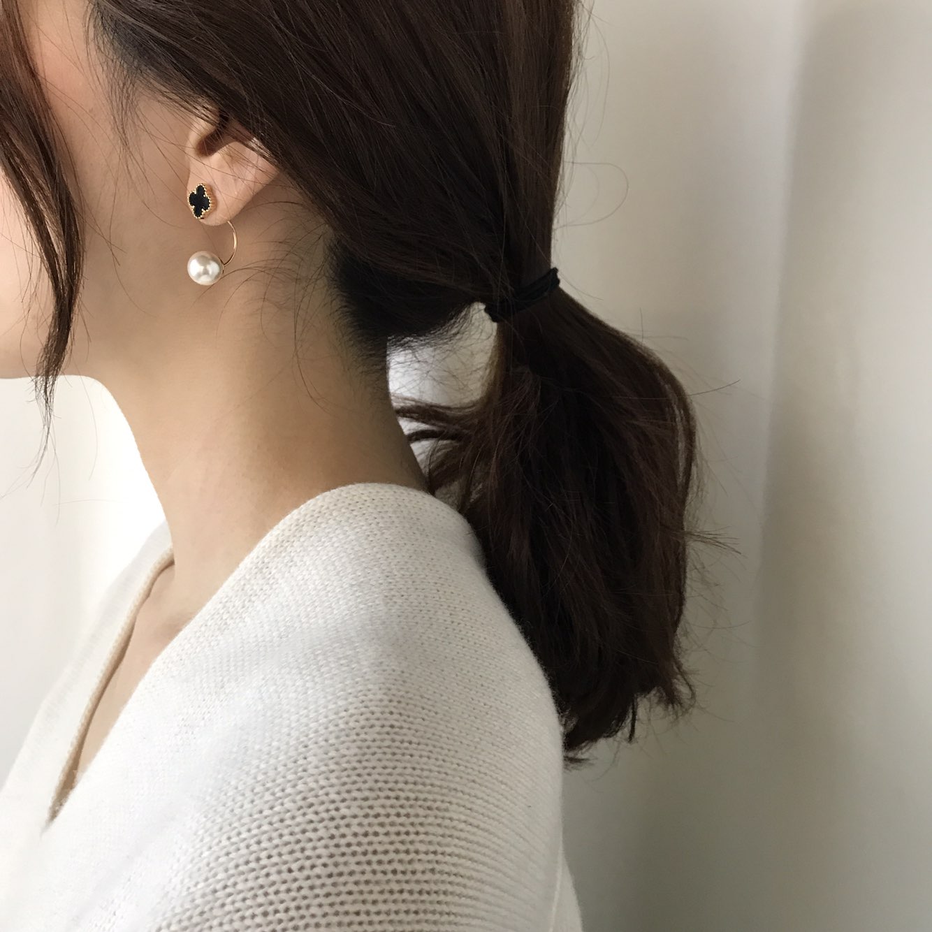 Blooth's Mother-of-Pearl Pearl Two-way Drop Ear