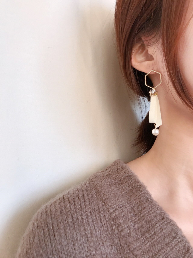 Velvet bootie drop earrings 4 color winter