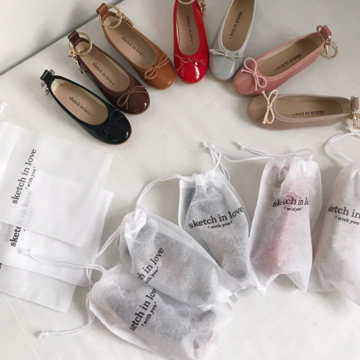 Mini Flat Shoes Key Ring Key Holder Bag Thong Oak 