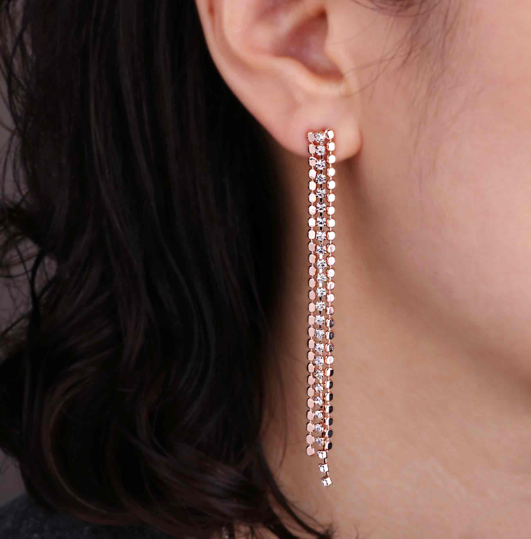 Volare Rebecca Jalan Long Earrings BRS066 Bold glo