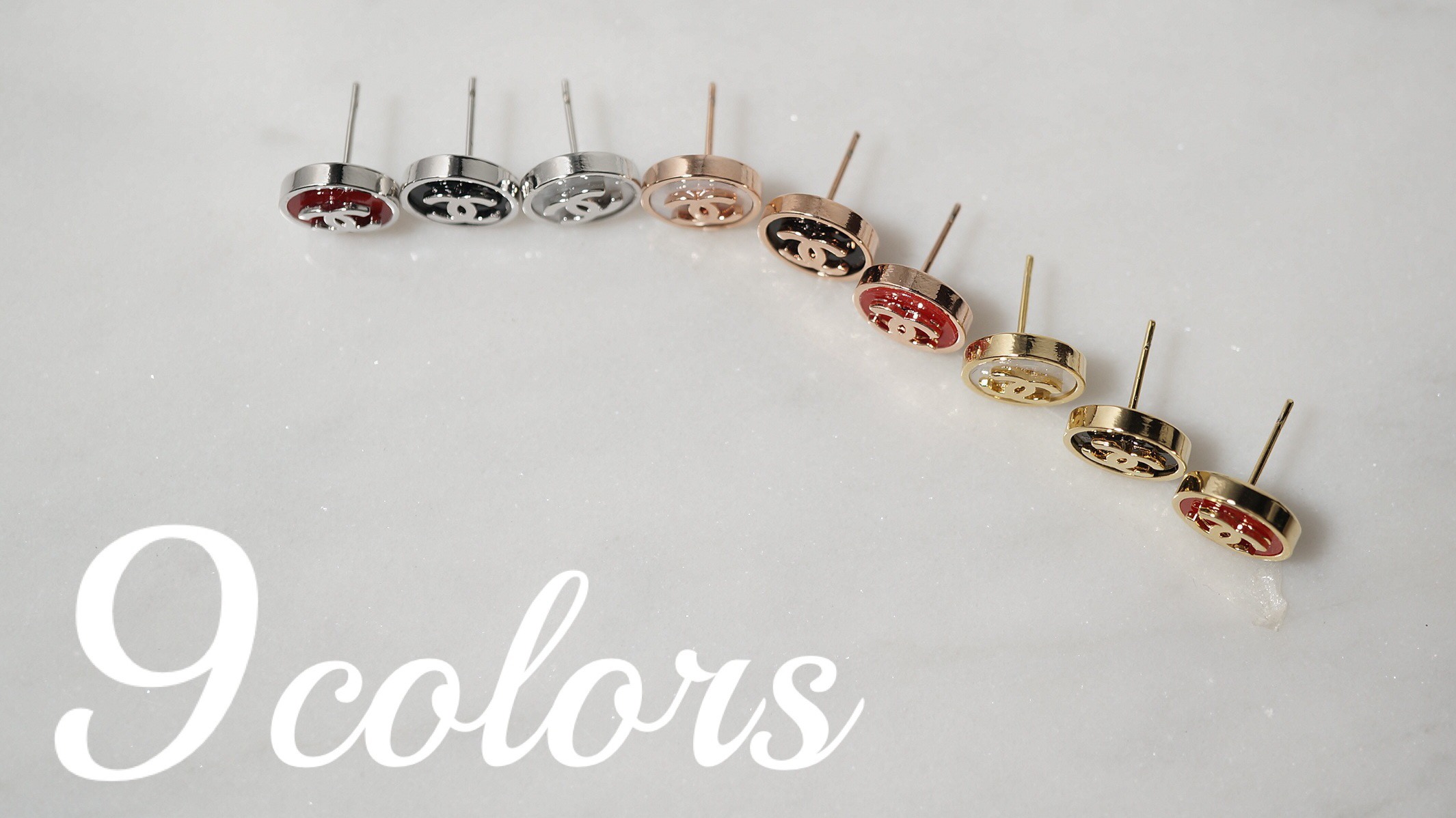 Round Base Logo CC Coco Earring feline Artificial 