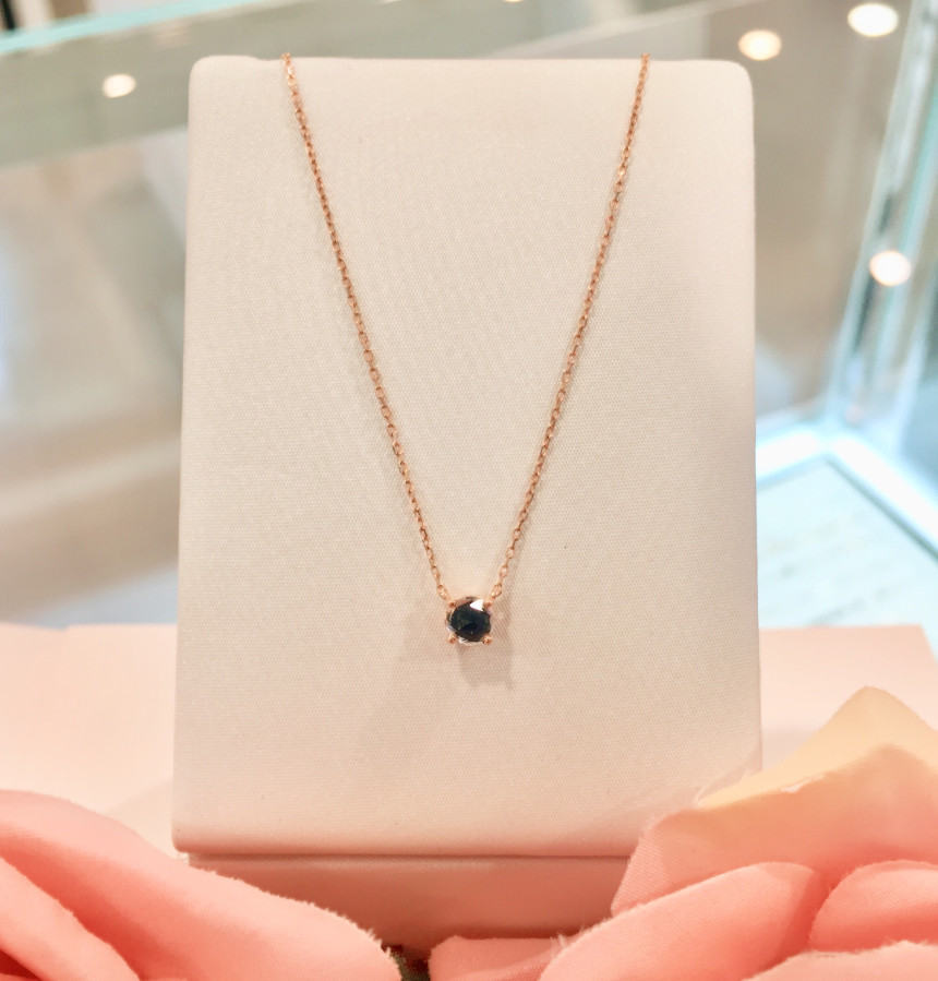 Rose Mont 14K Blue Sapphire Necklace RS0218