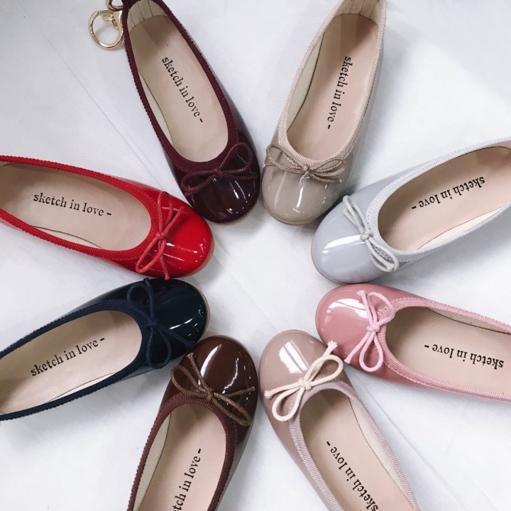 Mini Flat Shoes Key Ring Key Holder Bag Thong Oak 