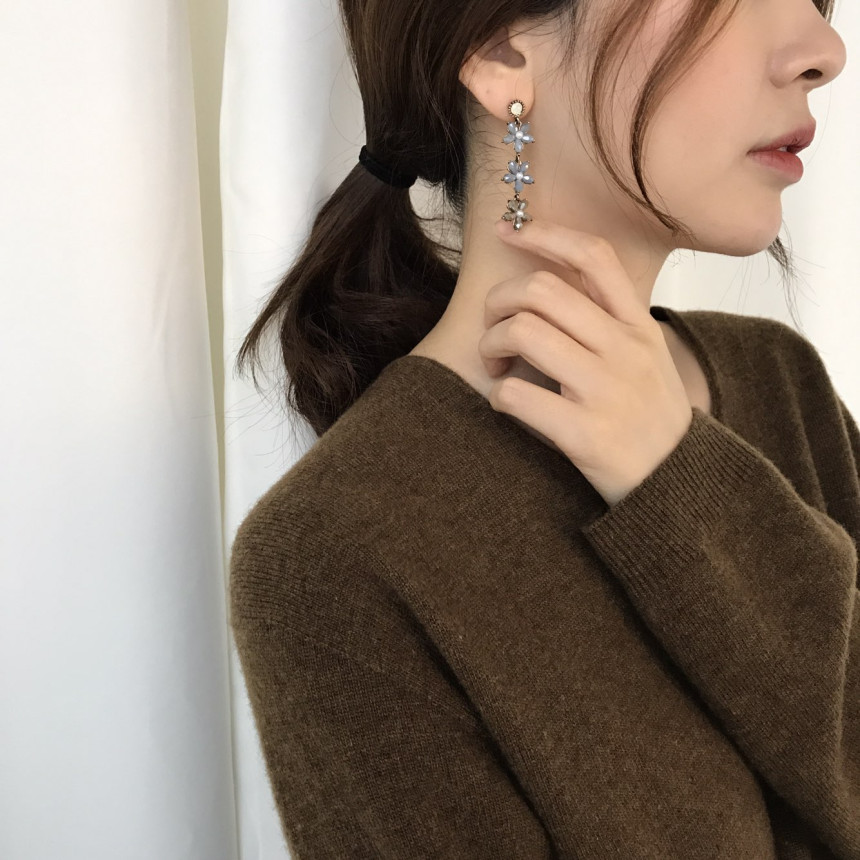 Wendy's Crystal Cubic Drop Earrings Customer