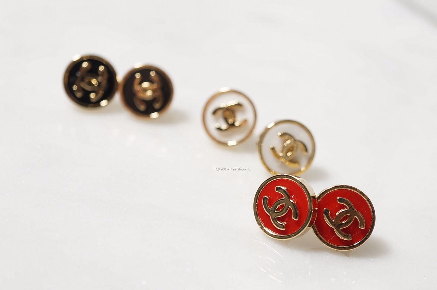 Round Base Logo CC Coco Earring feline Artificial 