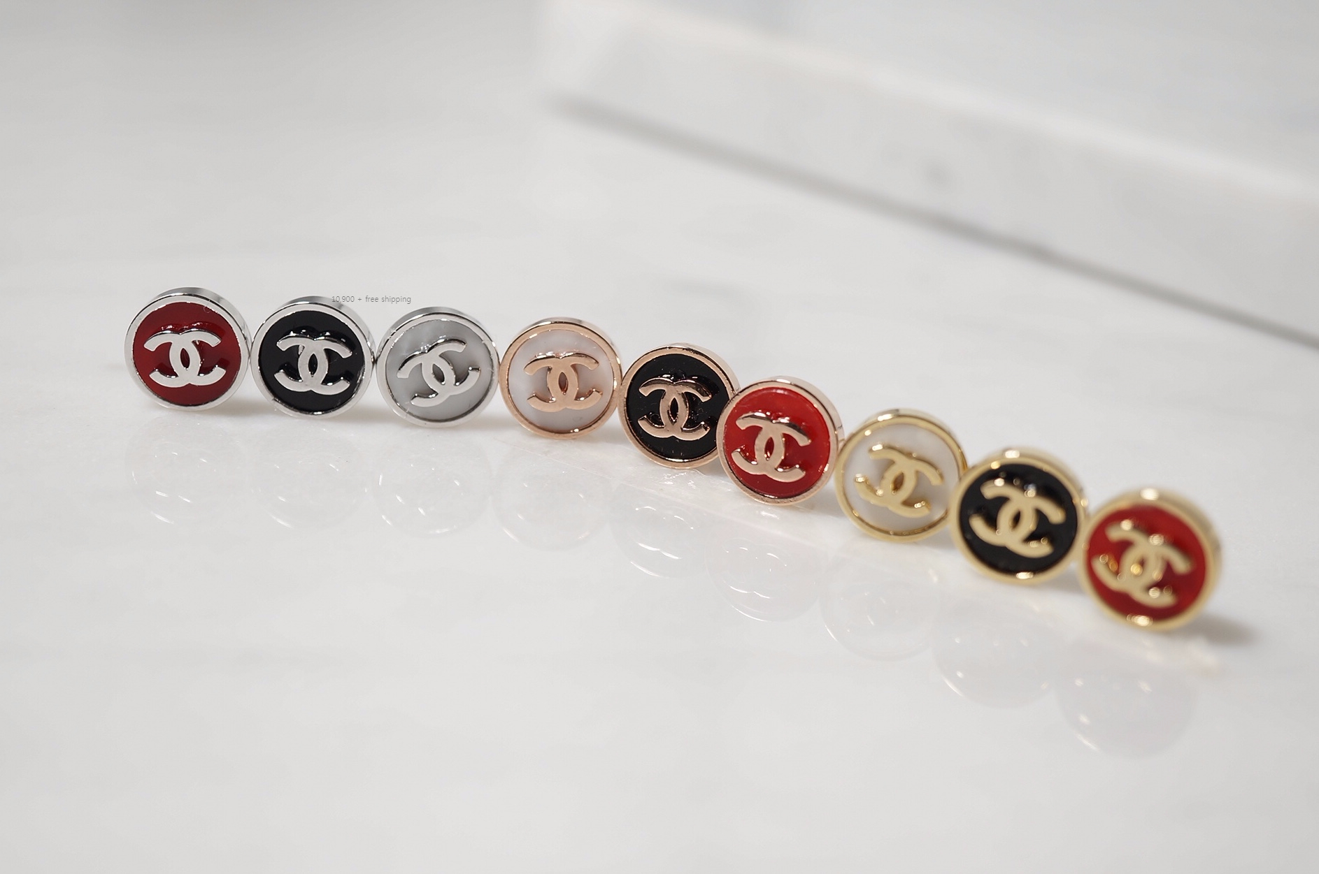 Round Base Logo CC Coco Earring feline Artificial 