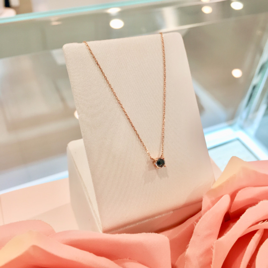 Rose Mont 14K Blue Sapphire Necklace RS0218