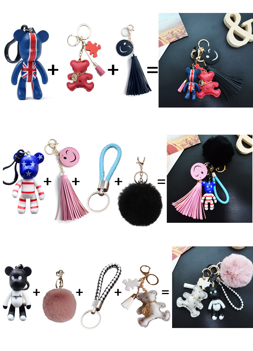 Popo Becky Bear Bear Key Holder Bezel Key Chain St