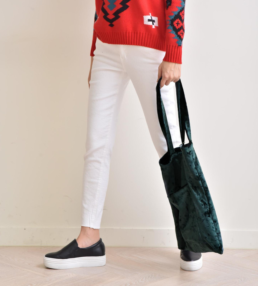 TOTE ECO SHOPPING TRAVEL Shinee Velvet Eco Bag 4CO