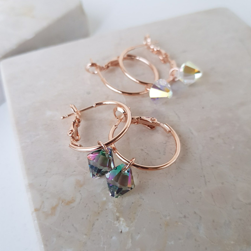 Rosly swallow drop ring earrings 2color date look 