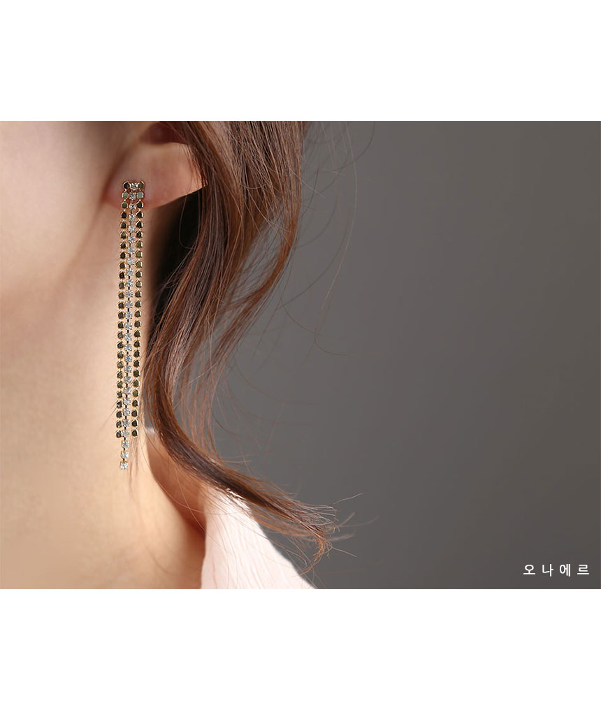 Bold Drop Earrings Antique Cubic Cubic Ears Daily 