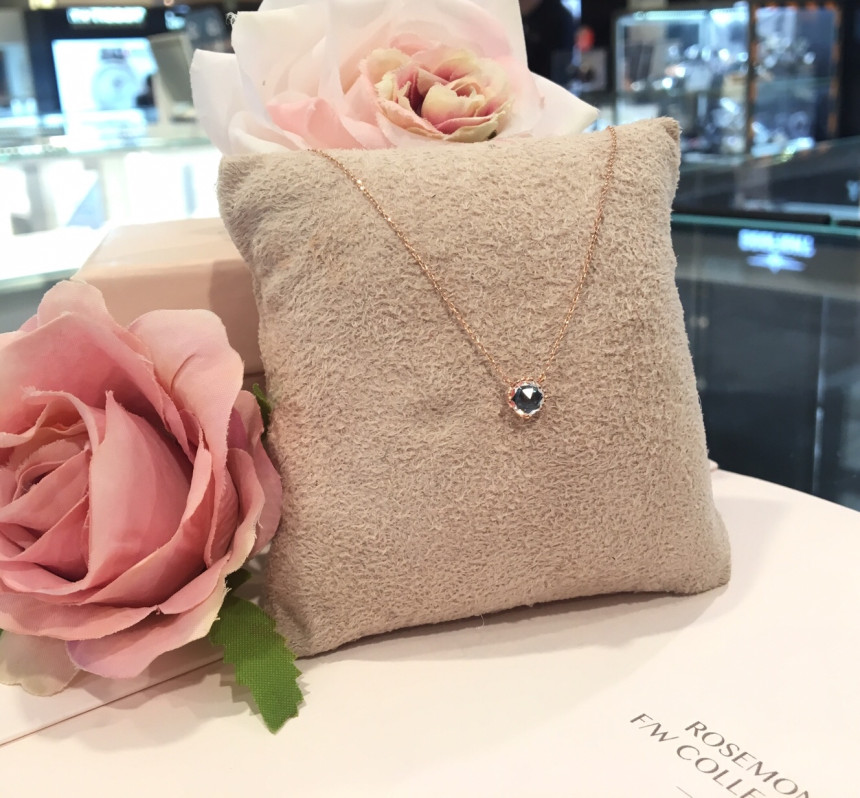 Rose Mont 14K Blue Sapphire Necklace RS0218